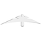 Ekena Millwork Davenport Architectural Grade PVC Gable Bracket, 72"W x 12"H x 2"D x 4"F, 4/12 Pitch GBP072X12X0204DAV00 - alternate 1